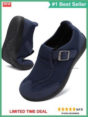 Womens Wide Toe Walking Shoes Minimalist Zero Drop Hook Loop Athletic